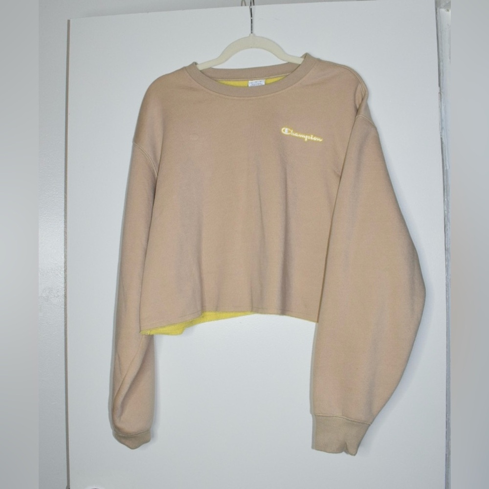 Champion Crop Crewneck Sweater SZ: Large